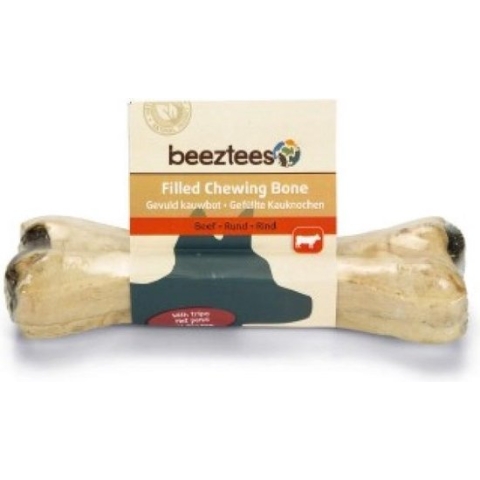 Beeztees gevuld kauwbot met pens - hondensnack - 1x15cm