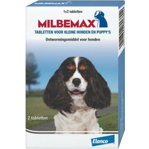 Milbemax Ontworming Tabletten Hond Kleine Hond - Puppy >0,5 kg 2 tabletten
