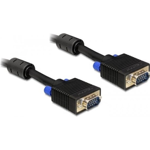 Delock - VGA Beeldscherm kabel - zwart - 2 meter
