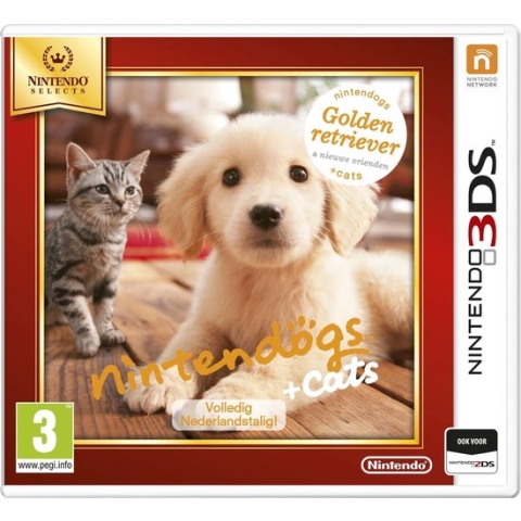 Nintendogs + Cats, Golden Retriever & Nieuwe Vrienden - Nintendo Selects - 2DS + 3DS