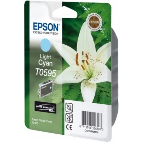 Epson T0595 - Inktcartridge / Licht Cyaan
