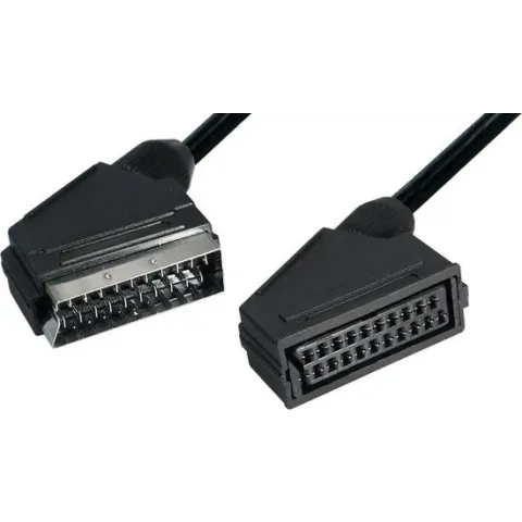 21-pins Scart verlengkabel / zwart - 5 meter