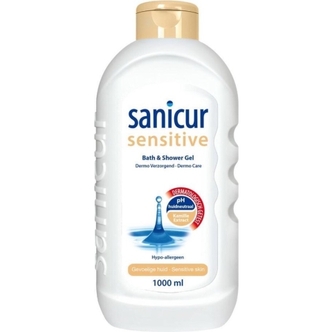 Sanicur Bad en Douchegel Sensitive 1000 ml