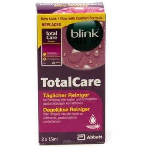 TotalCare Cleaner - 30 ml - Lenzenvloeistof - 2 flacons van 15ml