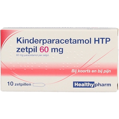 Healthypharm Paracetamol Kind 60 mg 10 stuks