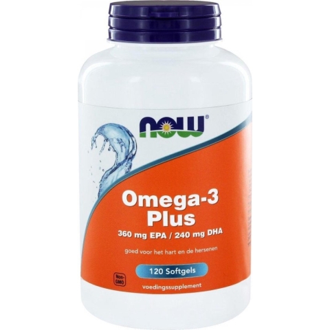 Now Omega-3 Plus 360 mg EPA 240 mg DHA (120sft)