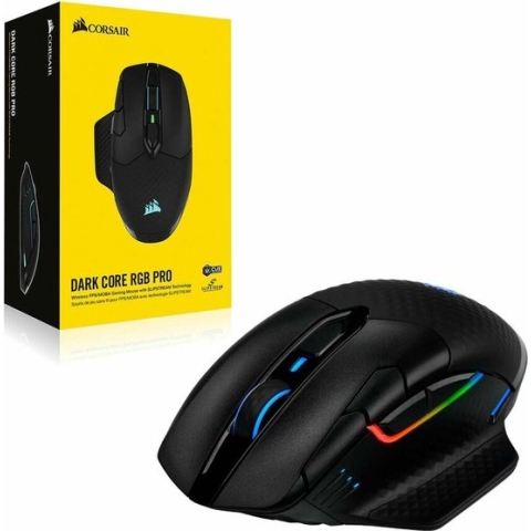 Corsair Dark Core RGB Pro - Draadloze Gaming Muis - 18000 DPI - Zwart