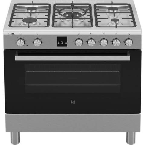ETNA FG190RVS - Gas/elektro fornuis - RVS