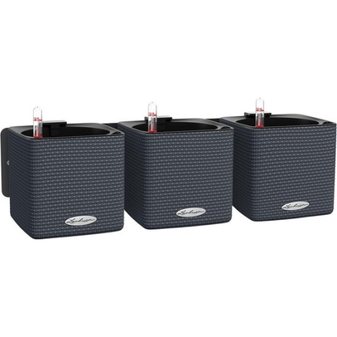 LECHUZA GREEN WALL HOME KIT COLOR - Plantenbak - ALL-IN-ONE set - leisteengrijs