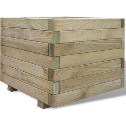 vidaXL-Plantenbak-verhoogd-vierkant-50x50x40-cm-hout
