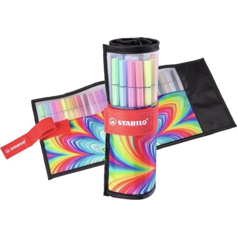 STABILO Pen 68 - Premium Viltstift - Rollerset - ARTY Edition - Set Met 25 Verschillende Kleuren