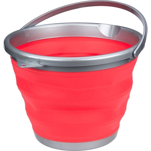 Abbey Camp Emmer Opvouwbaar - 15 Liter - Koraal/Grijs