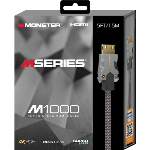 Monster M series M1 UHD High Speed HDMI Kabel - Ethernet - 22.5Gbps - 1,5m