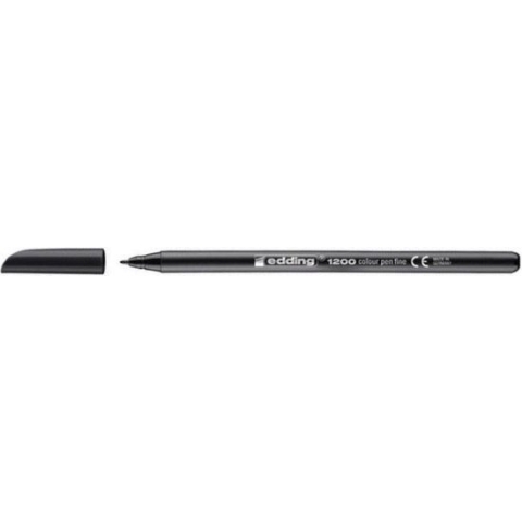 Edding Color Pennen 1200-01 - Zwart - Per Stuk