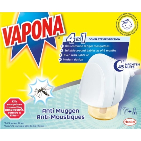 Vapona Anti Muggenstekker - Insectenbestrijding - 45 Nachten