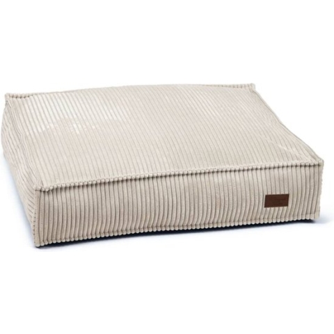 Designed by Lotte Ribbed - Hondenkussen - Lichtgrijs - 70x55x15 cm