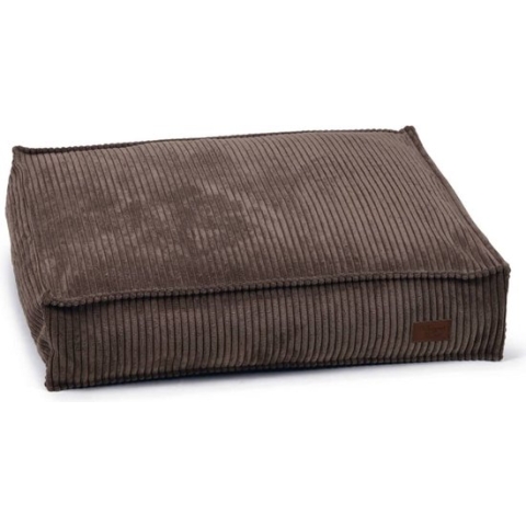 Designed by Lotte Ribbed - Hondenkussen - Bruin - 100x70x15 cm