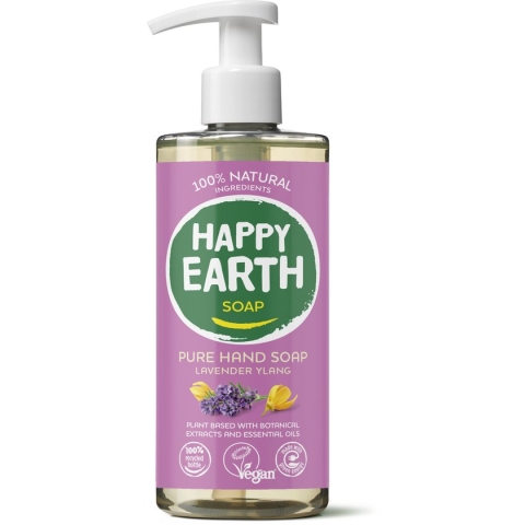 Happy Earth 100% Natuurlijke Handzeep Lavender Ylang 300 ml