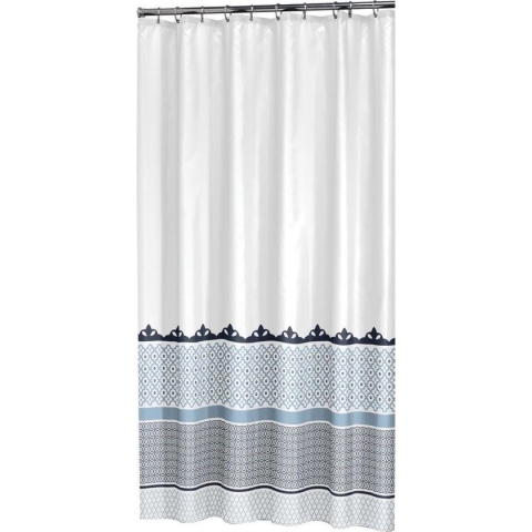 Sealskin Marrakech Douchegordijn 180x200 cm - Polyester - Blauw / Metallic
