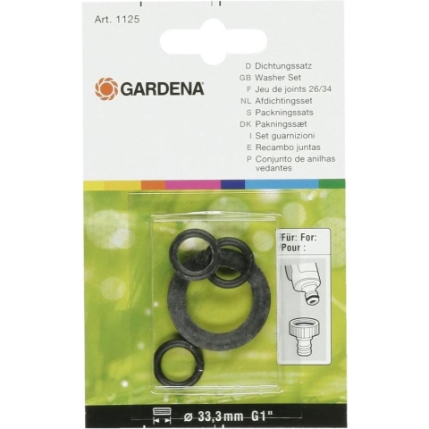 GARDENA ringenset rubber 1" 4-delig