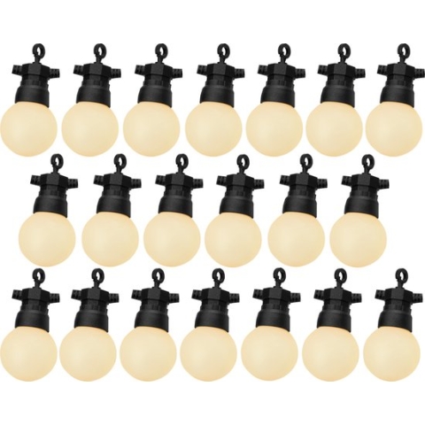 Luxform - Lichtsnoer Honolulu - met 20 warm witte LED lampjes - met 8 verschillende functies - geschikt voor buiten