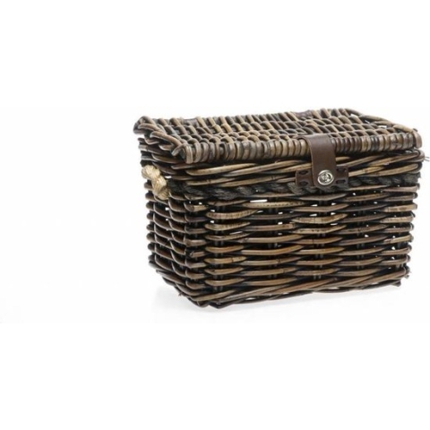 New Looxs Melbourne Medium Fietsmand Voordrager - 24 liter - Rotan - Bruin
