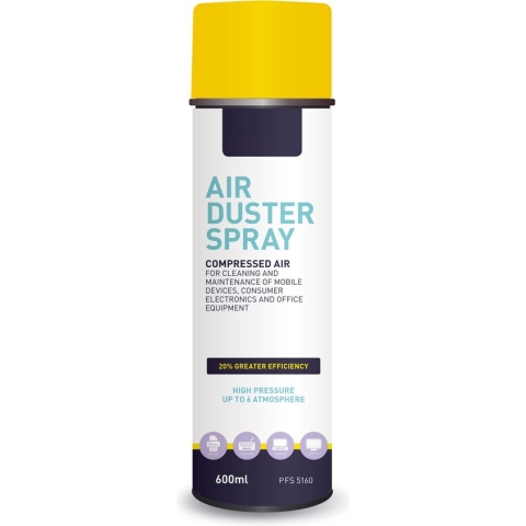 Airduster spray compressed gas - perslucht spuitbus - luchtspray-600ML