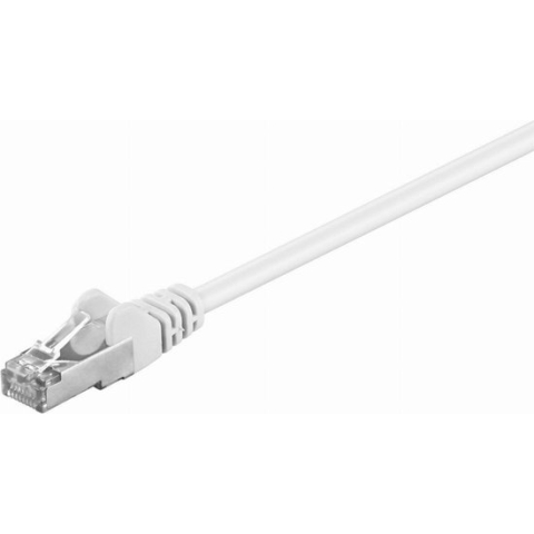 CAT5e FTP patchkabel / internetkabel 0,25 meter wit - netwerkkabel