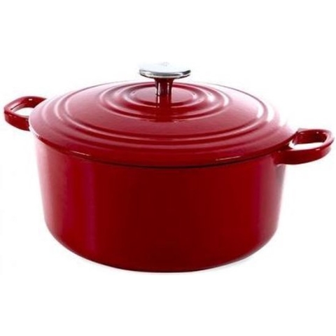 BK Bourgogne braadpan Ø 24 cm - rood - gietijzer - inductie