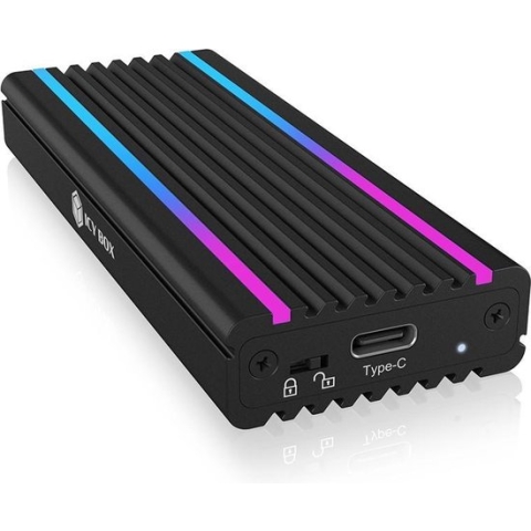 ICY BOX 60717 M.2 harde schijf-behuizing M.2 PCIe NVMe SSD USB 3.2 Gen 2