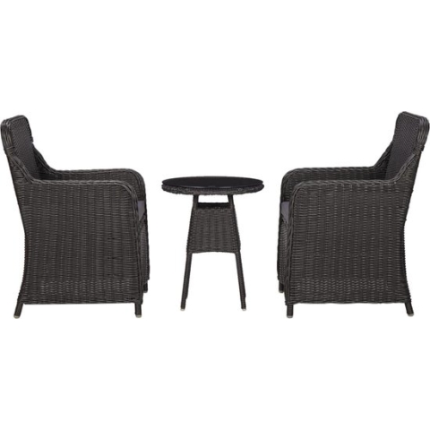 vidaXL-3-delige-Bistroset-met-kussens-poly-rattan-zwart