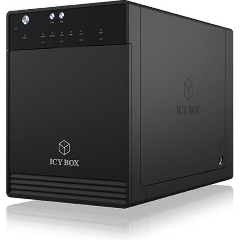 ICY BOX IB-3740-C31 2.5/3.5'' HDD-/SSD-behuizing Zwart