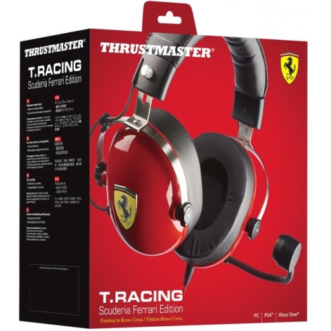 Thrustmaster T.Racing Scuderia Ferrari Edition Headset Zwart, Rood