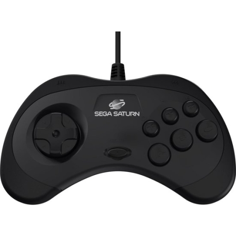 Retro-Bit SEGA Saturn USB Controller Black