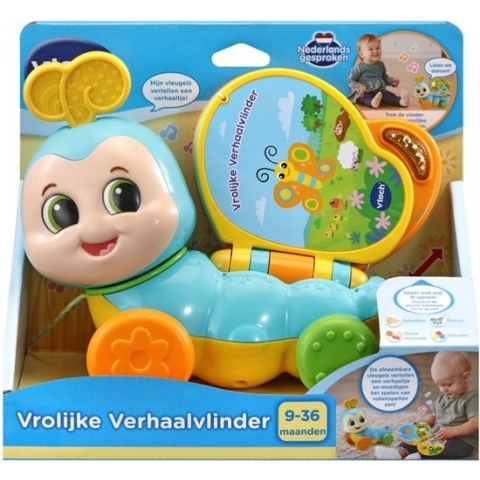VTech Baby Vrolijke Verhaalvlinder - Speelfiguur - Educatief Speelgoed - met Liedjes & Reacties - 9 tot 36 Maanden