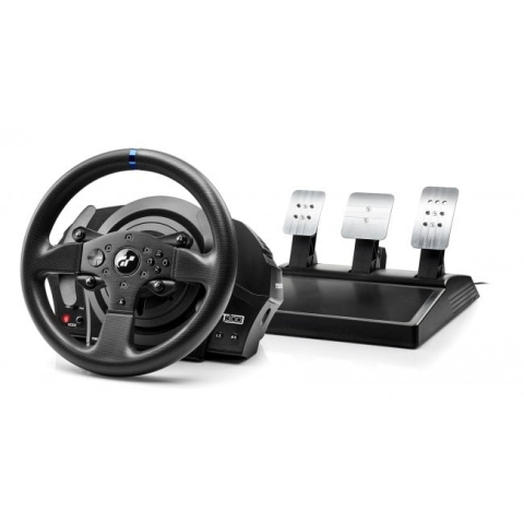 Thrustmaster T300 RS GT Force Feedback Racing Wheel - Officiële Gran Turismo licentie - PS5 / PS4 / PC - REALSIMULATOR Force Feedback - verwisselbaar stuur - borstelloze motor, systeem met dubbele riem - magnetische techniekwerkt met PS5-games