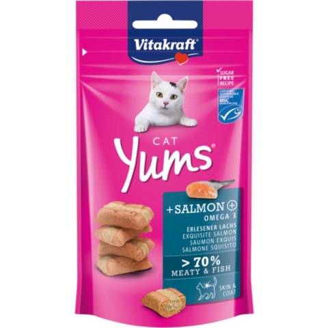 Vitakraft Cat Yums Zalm - Kattensnack - 40 g