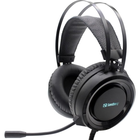 Sandberg 126-22 hoofdtelefoon/headset Bedraad Hoofdband Gamen Zwart