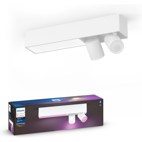Philips Hue Centris Plafond Opbouwspot - White and Color Ambiance - GU10 - Wit - 2 x 10,5W - Bluetooth