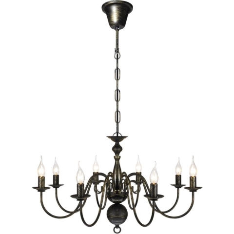 vidaXL-Kroonluchter-zwart-metaal-8-x-E14-lampen