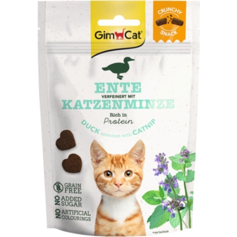 GimCat Kattensnack Crunchy Eend - Catnip 50 gr