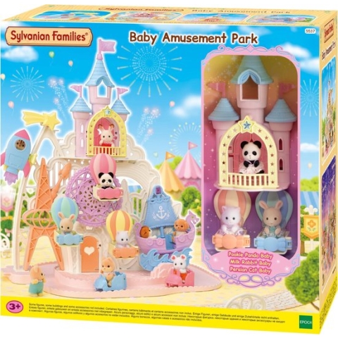 Sylvanian Families 5537 baby pretpark- schommelschip- raket- reuzenrad- kasteel- 3 babyfiguren
