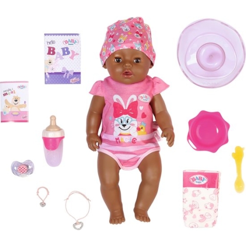 BABY born Soft Touch Magic Girl Brown Eyes - Babypop 43 cm