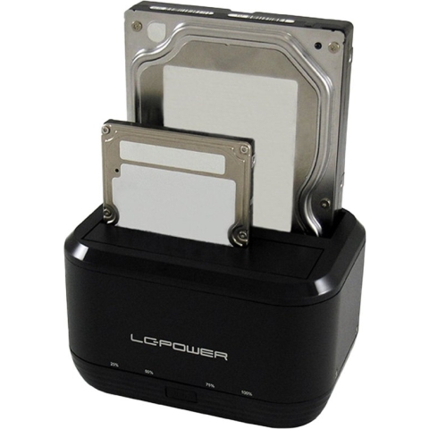 LC-Power LC-DOCK-U3-III basisstation voor opslagstations USB 3.0 (3.1 Gen 1) Type micro-B Zwart