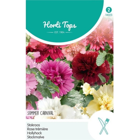 Hortitops zaden - Althaea Rosea Summer Carnival - Stokroos