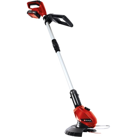Einhell Accu Grastrimmer GE-CT 18 Li Kit - Power X-Change - 18 V/Li-ion - Maaidiameter: 24 cm - Draaibare en kantelbare motorkop - Bloembeschermer - Incl. 2,0 Ah Accu en lader
