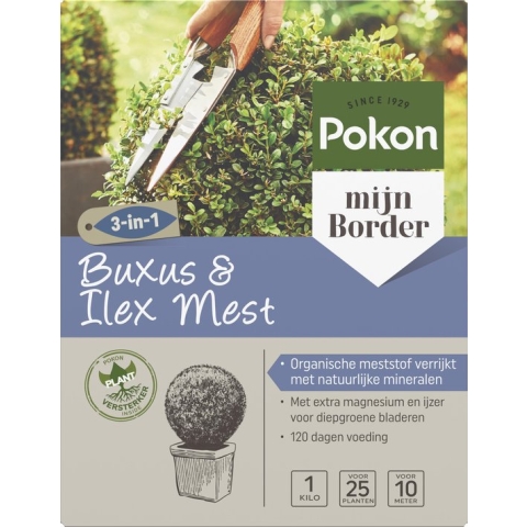 Pokon Buxus & Ilex Mest - 1kg - Meststof - 3-in-1 werking