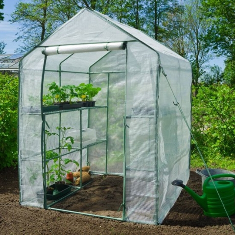 Nature - Kas - Tuinkas met bodemframe - H195 x 140 x 140cm - Groen