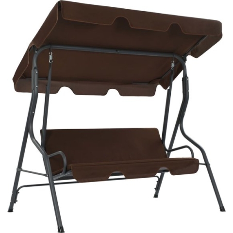 vidaXL Tuinschommelstoel 170x110x153 cm crèmewit