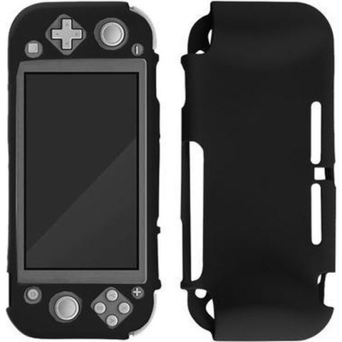 Silicone Case Cover geschikt voor Nintendo Switch Lite - Beschermhoes Zwart